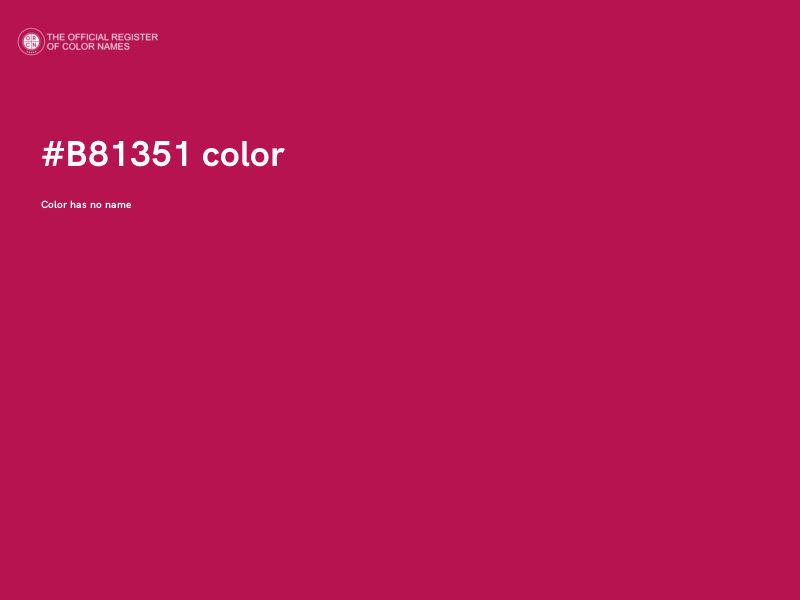 #B81351 color image