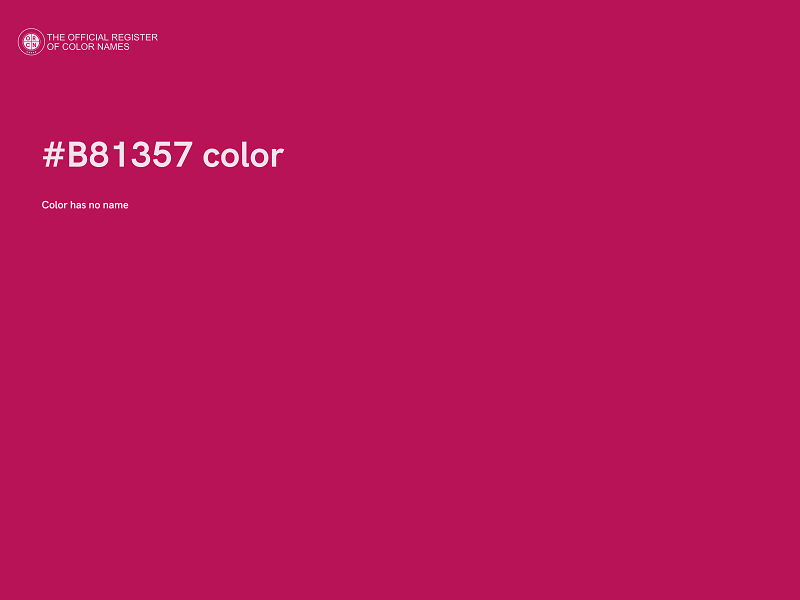 #B81357 color image