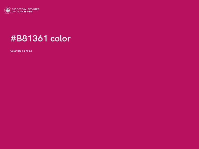 #B81361 color image