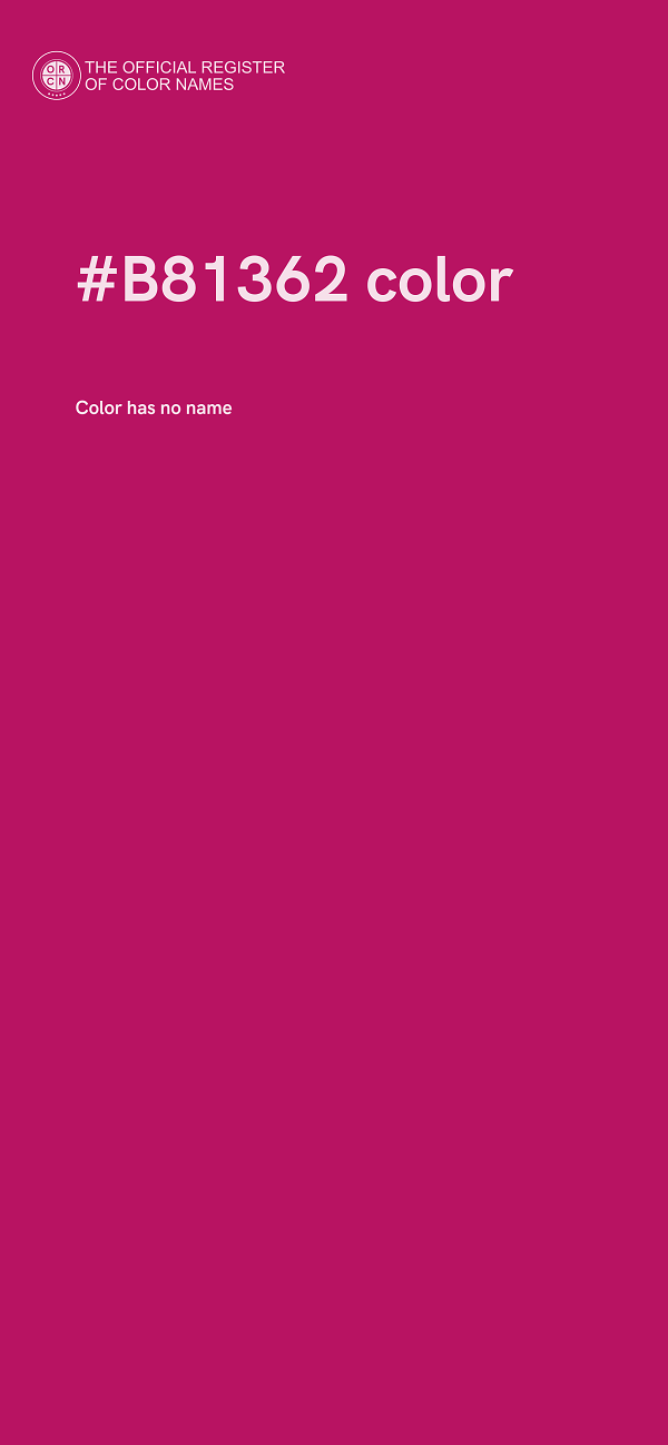 #B81362 color image
