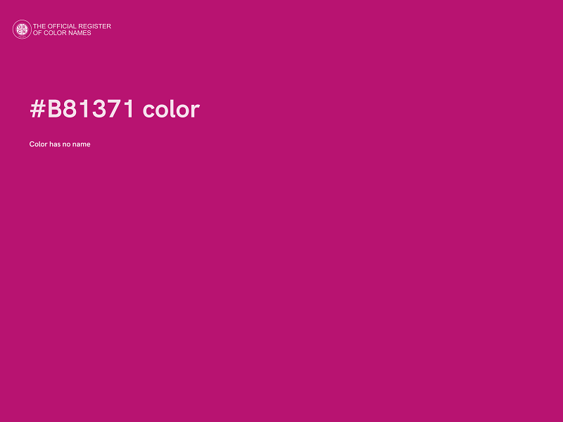 #B81371 color image