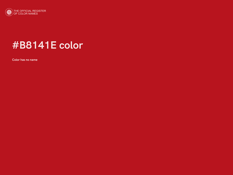 #B8141E color image