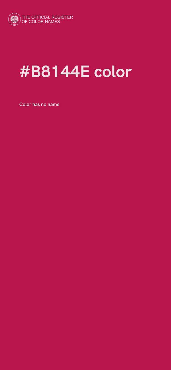 #B8144E color image