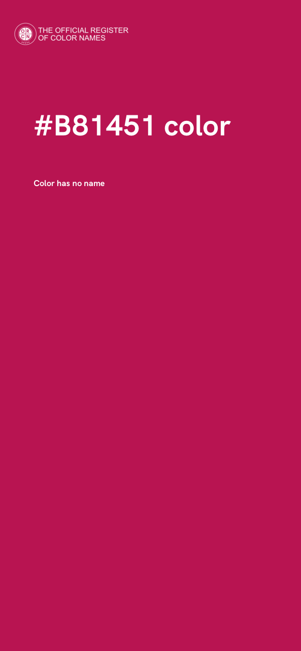 #B81451 color image