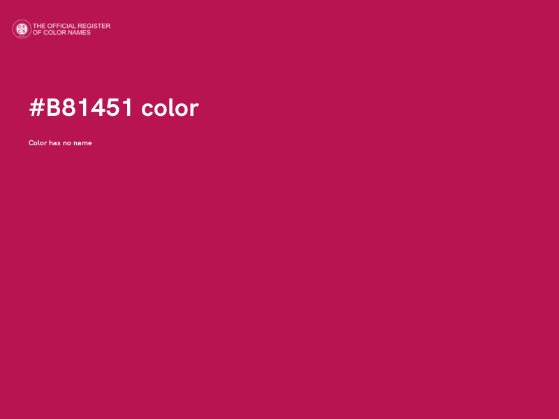 #B81451 color image