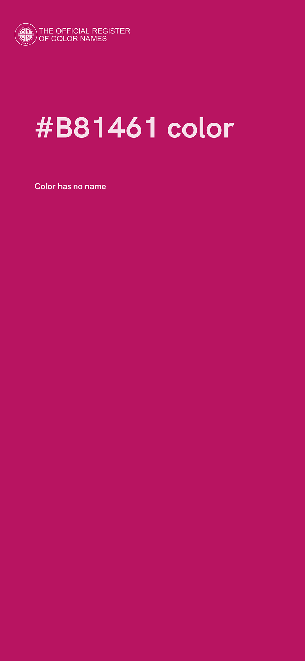 #B81461 color image