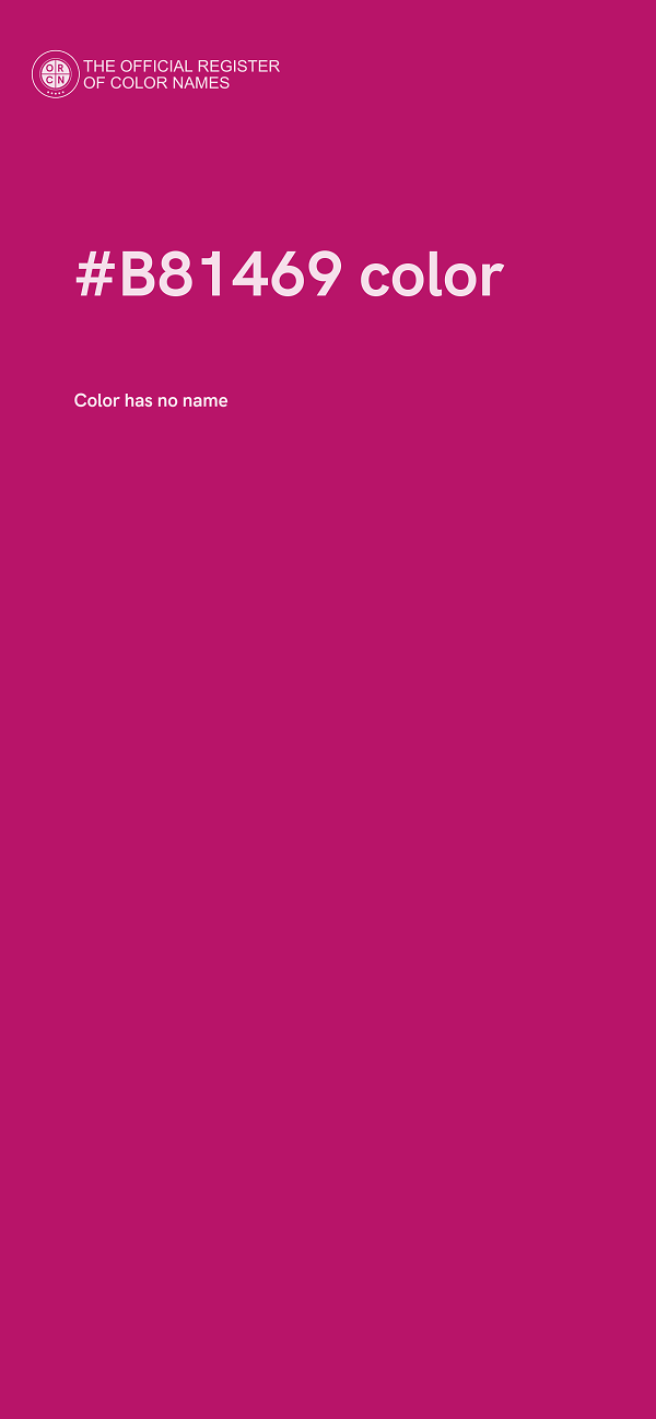#B81469 color image