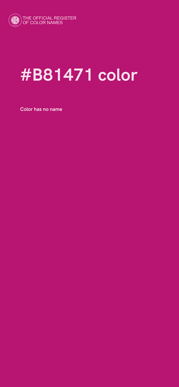 #B81471 color image
