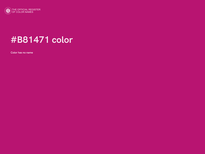 #B81471 color image