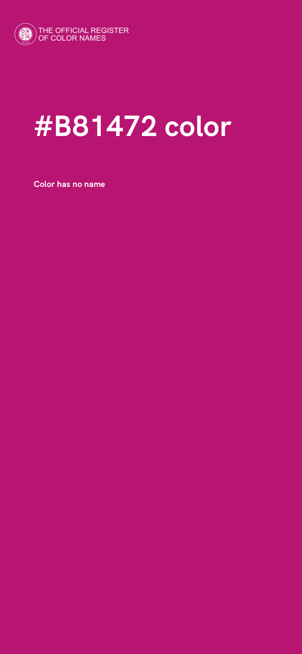 #B81472 color image