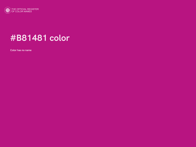 #B81481 color image