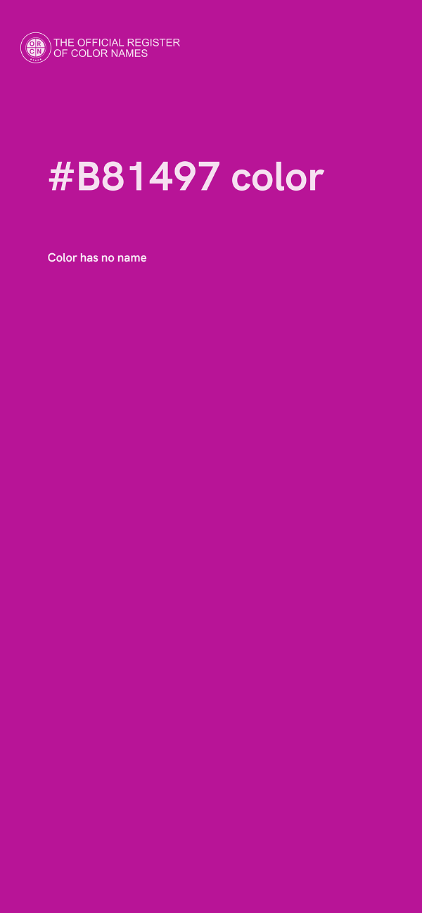 #B81497 color image