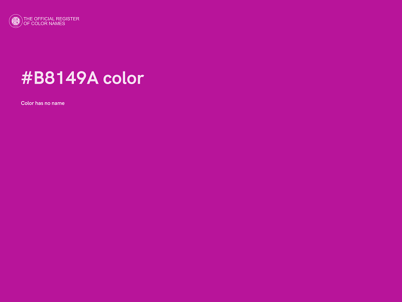 #B8149A color image