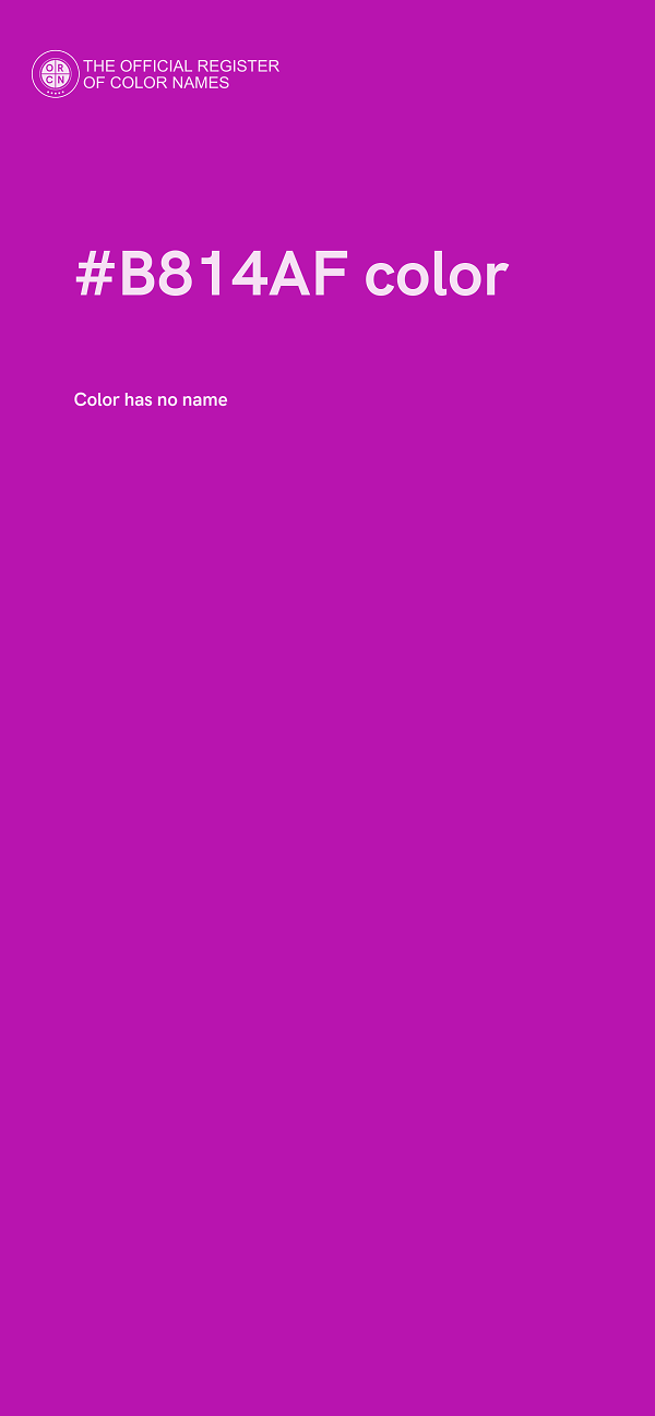 #B814AF color image