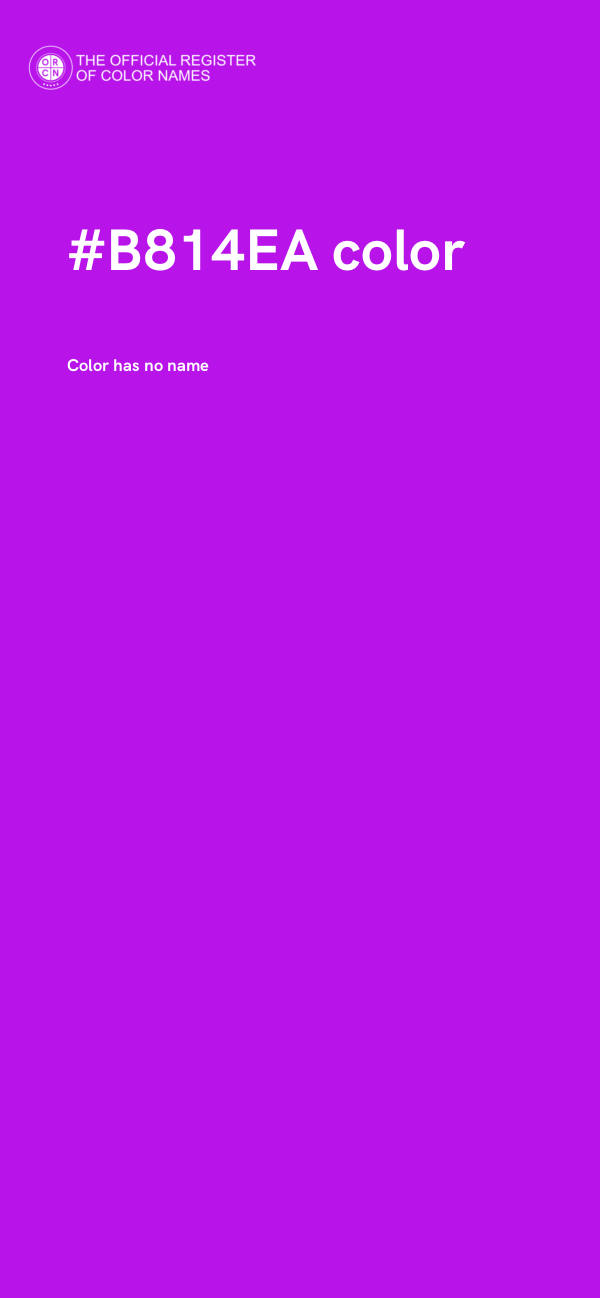 #B814EA color image