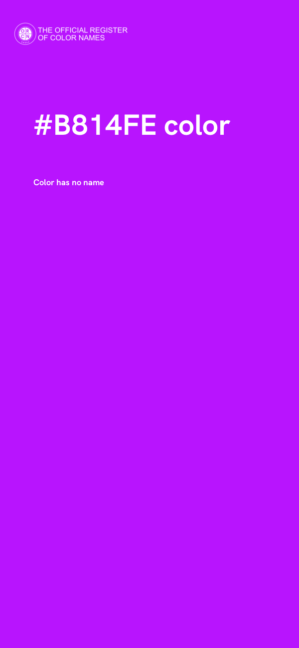 #B814FE color image
