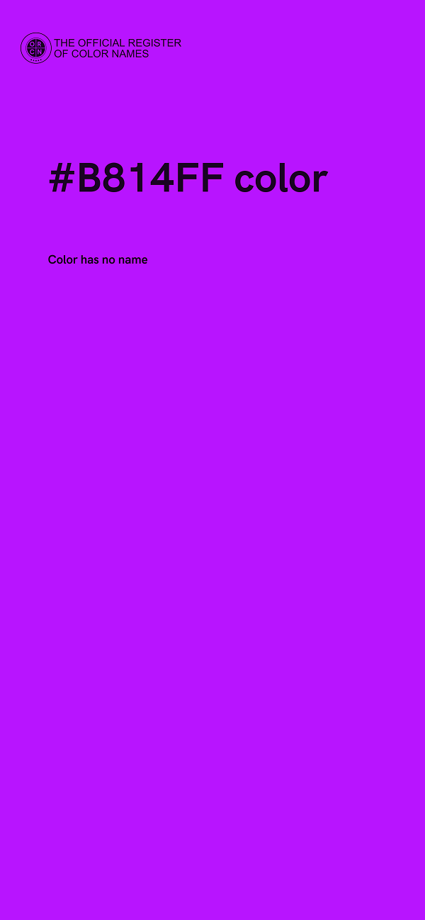 #B814FF color image
