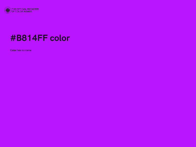 #B814FF color image