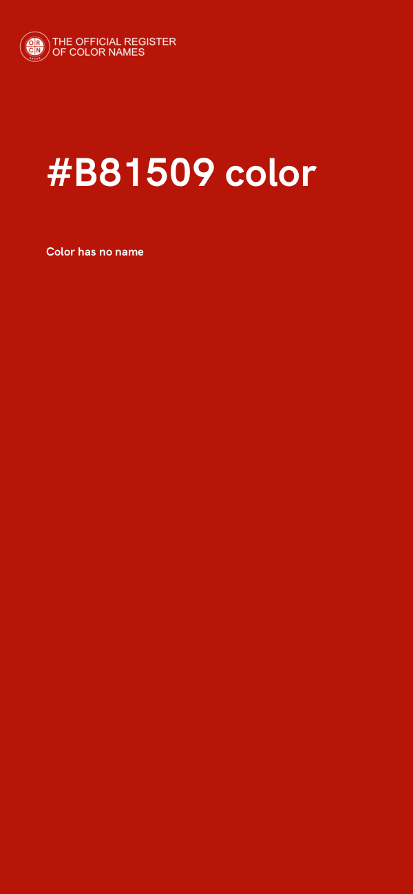 #B81509 color image
