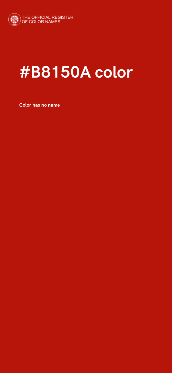 #B8150A color image