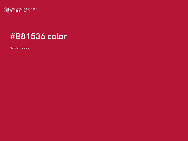 #B81536 color image