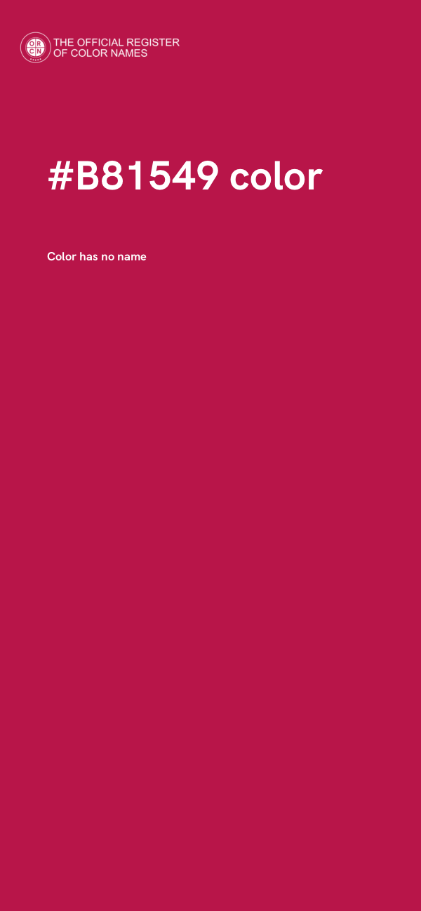 #B81549 color image