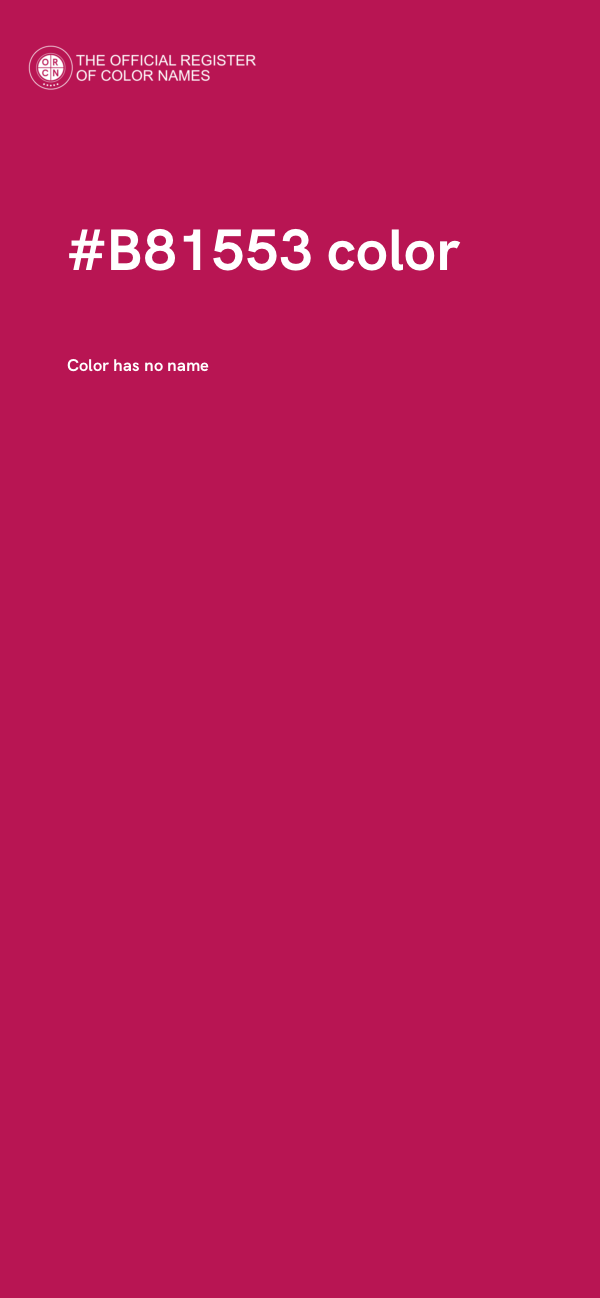 #B81553 color image