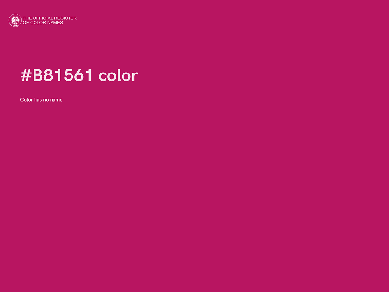 #B81561 color image