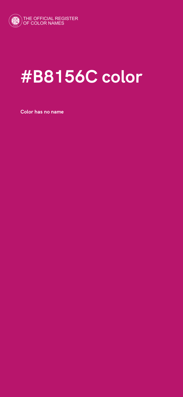 #B8156C color image