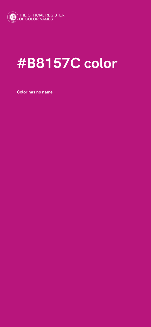 #B8157C color image