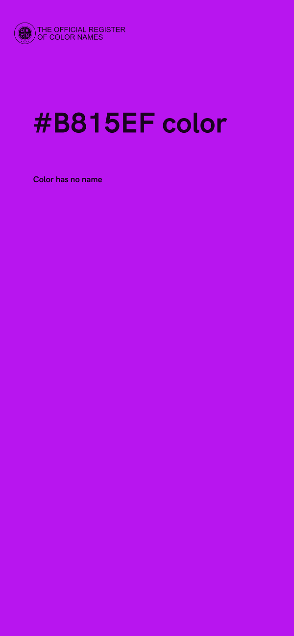 #B815EF color image