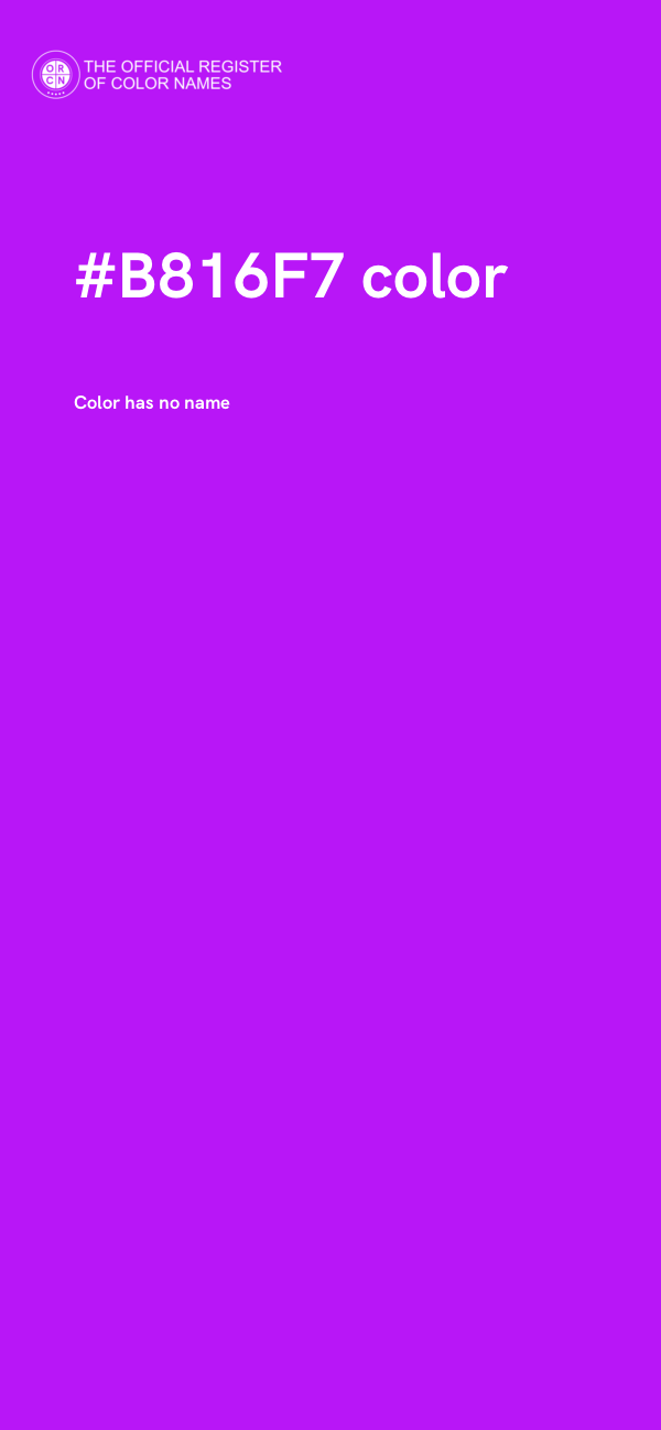 #B816F7 color image