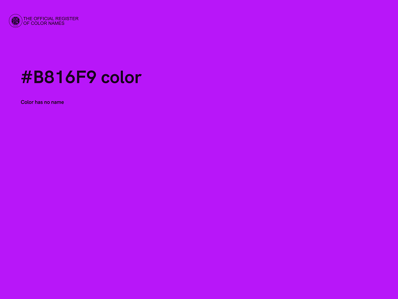 #B816F9 color image