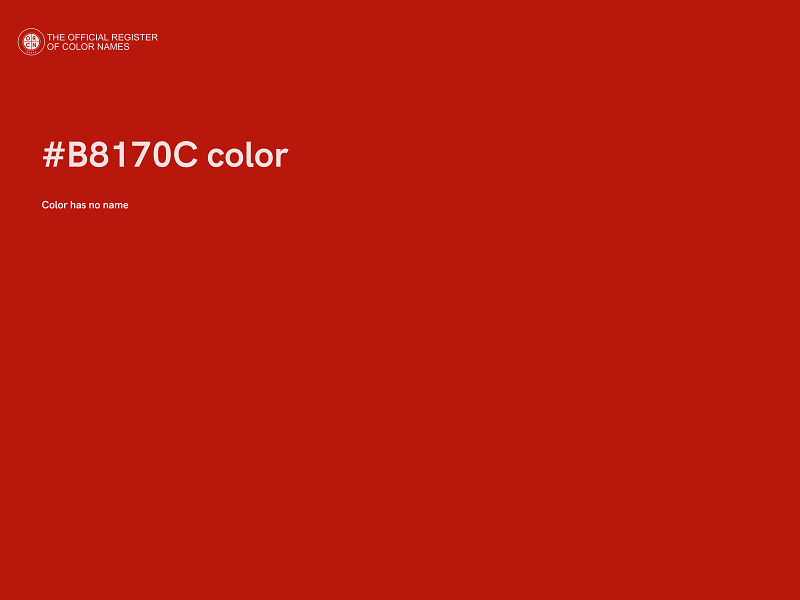 #B8170C color image