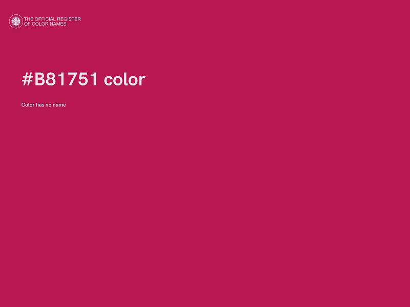 #B81751 color image