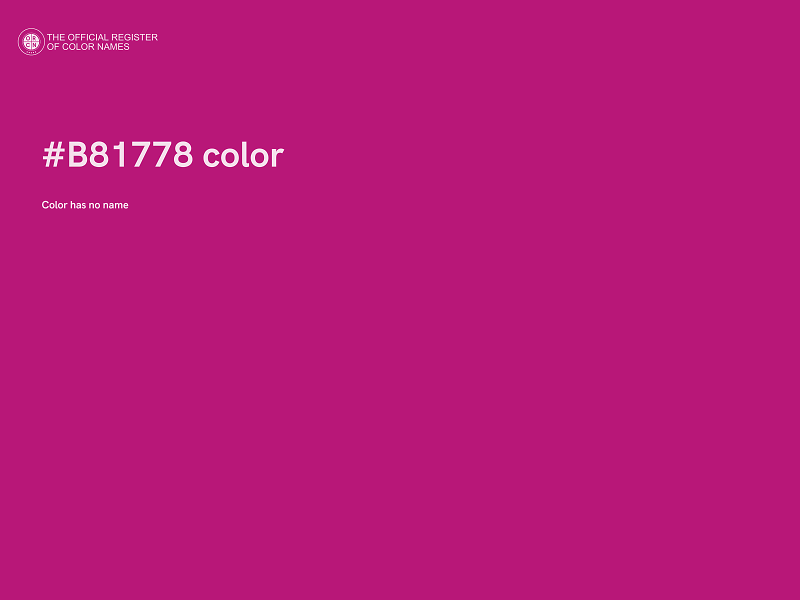 #B81778 color image