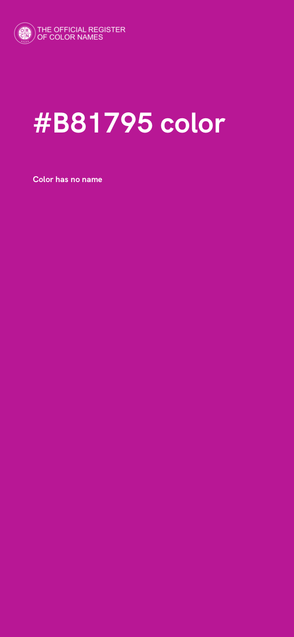 #B81795 color image