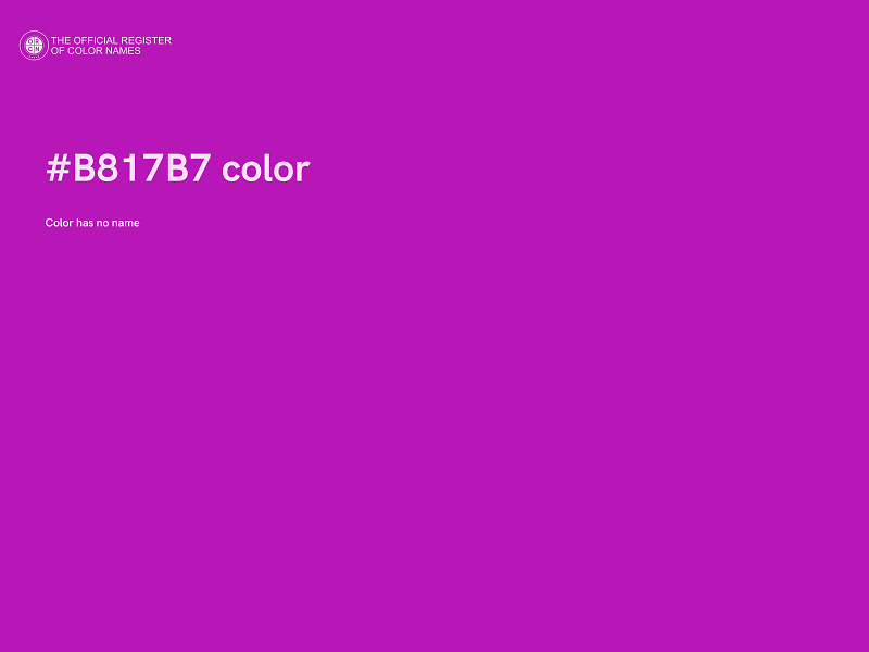 #B817B7 color image