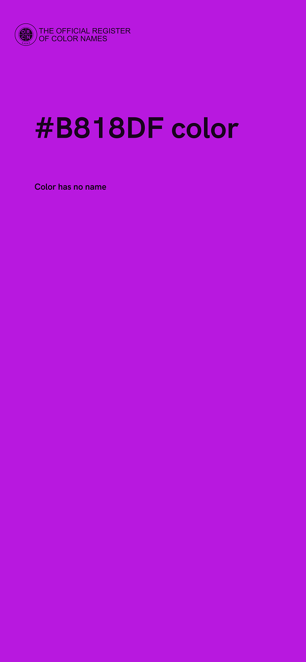 #B818DF color image