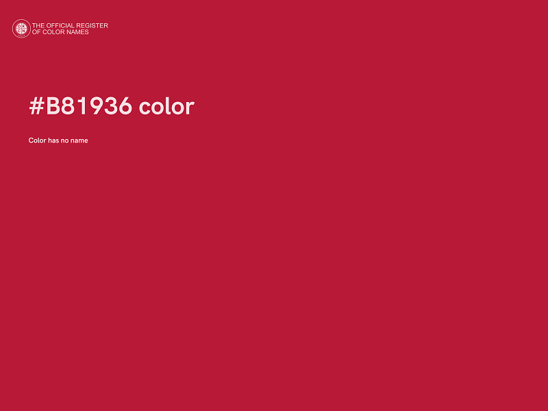 #B81936 color image
