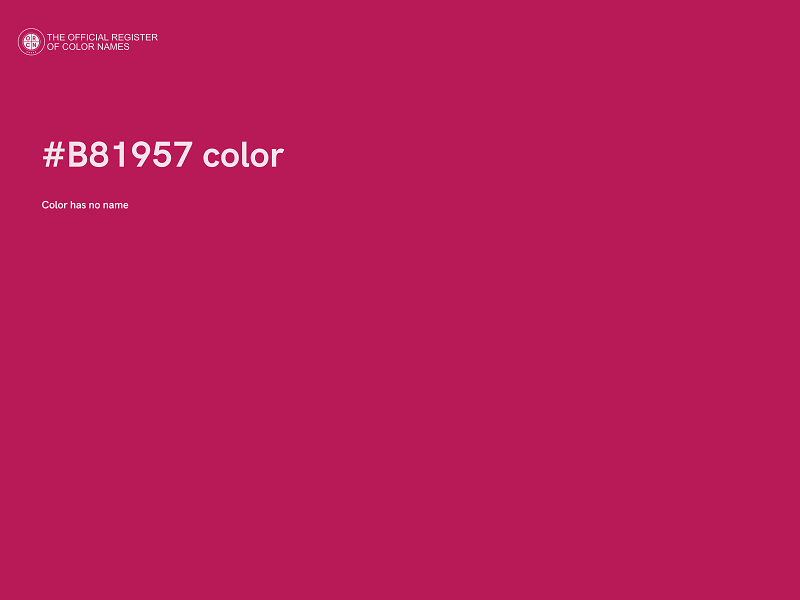 #B81957 color image