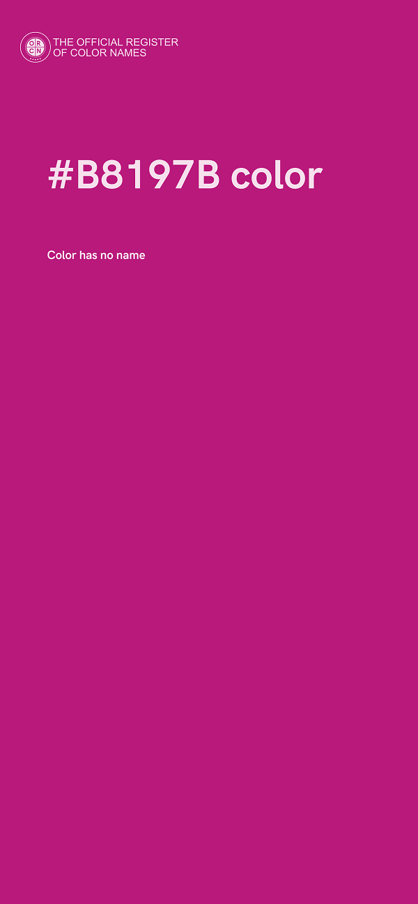 #B8197B color image