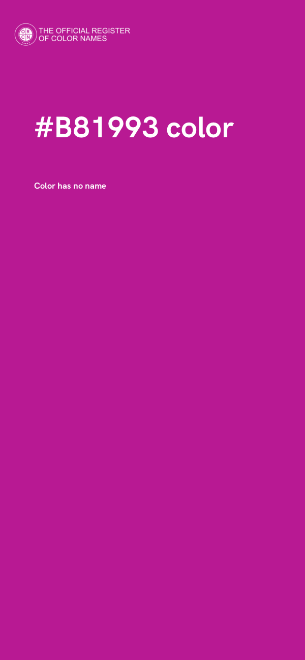 #B81993 color image