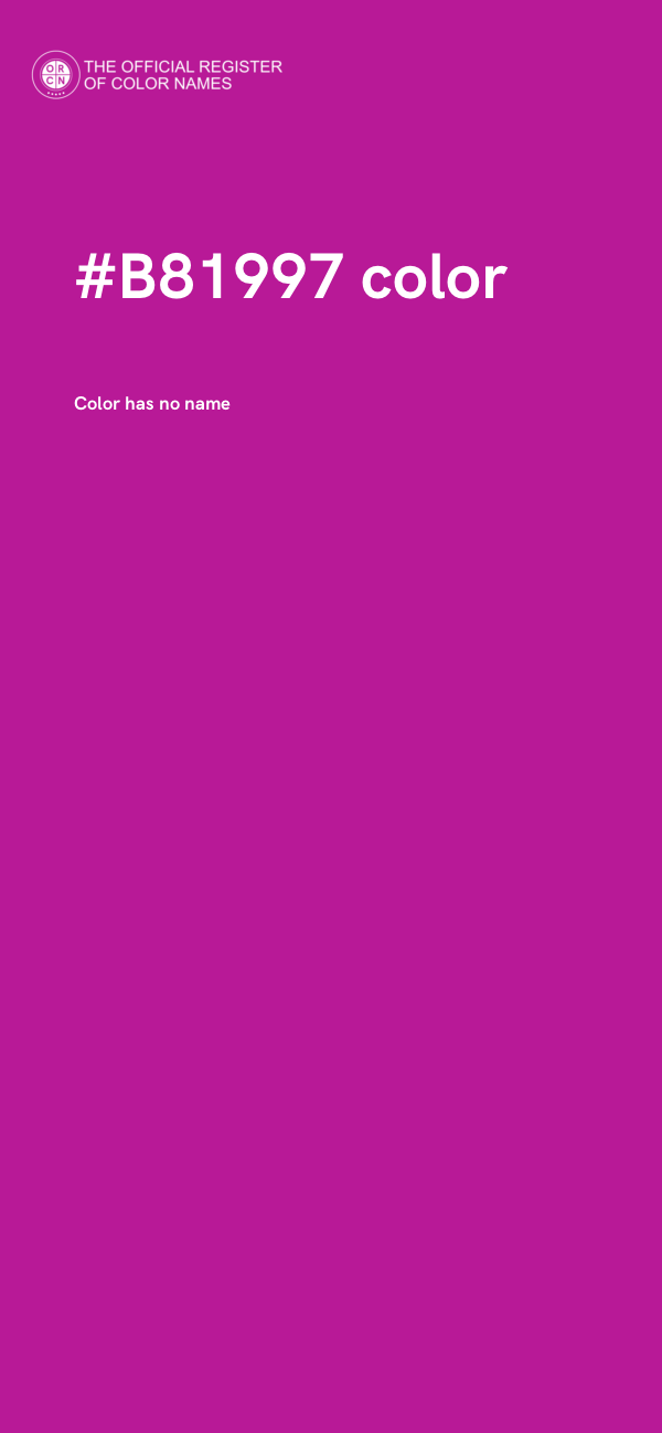 #B81997 color image
