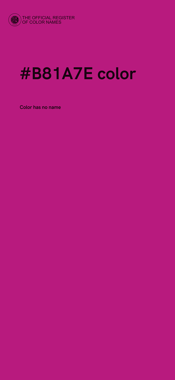 #B81A7E color image