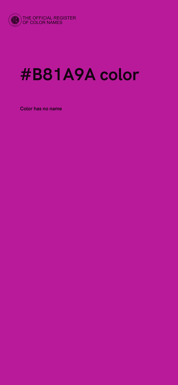 #B81A9A color image