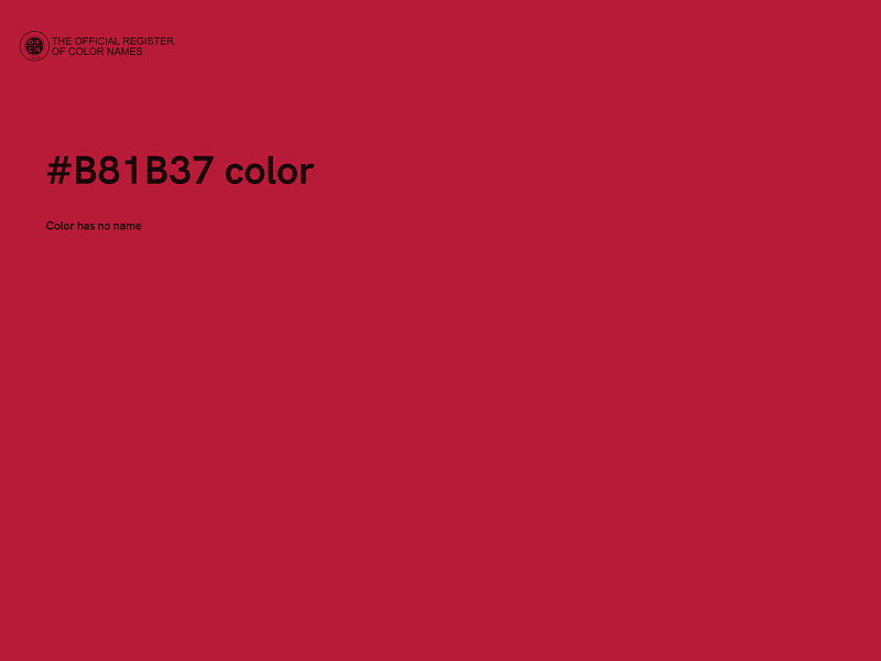 #B81B37 color image