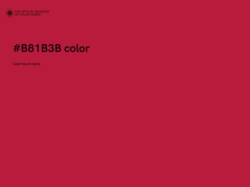 #B81B3B color image