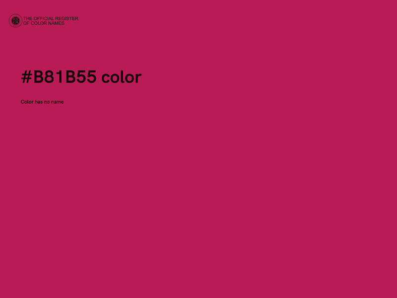 #B81B55 color image