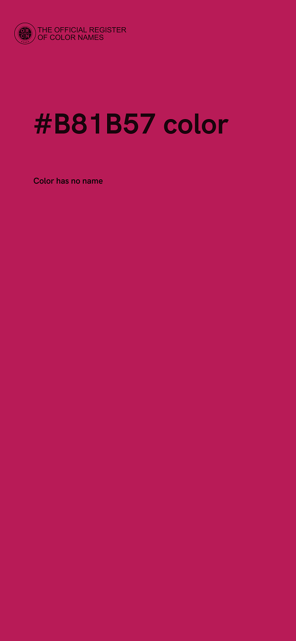 #B81B57 color image